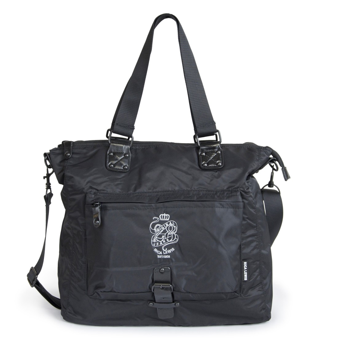SAC SHOPPING SYNTHETIQUE NOIR