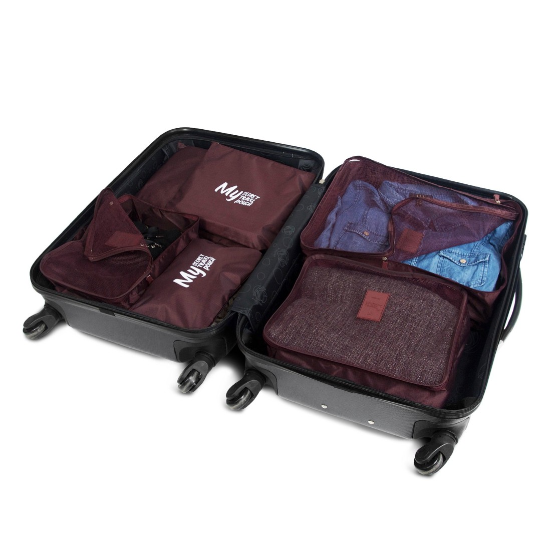 ENSEMBLE DE 6 SACS DE RANGEMENT ORGANISATEURS DE BAGAGES