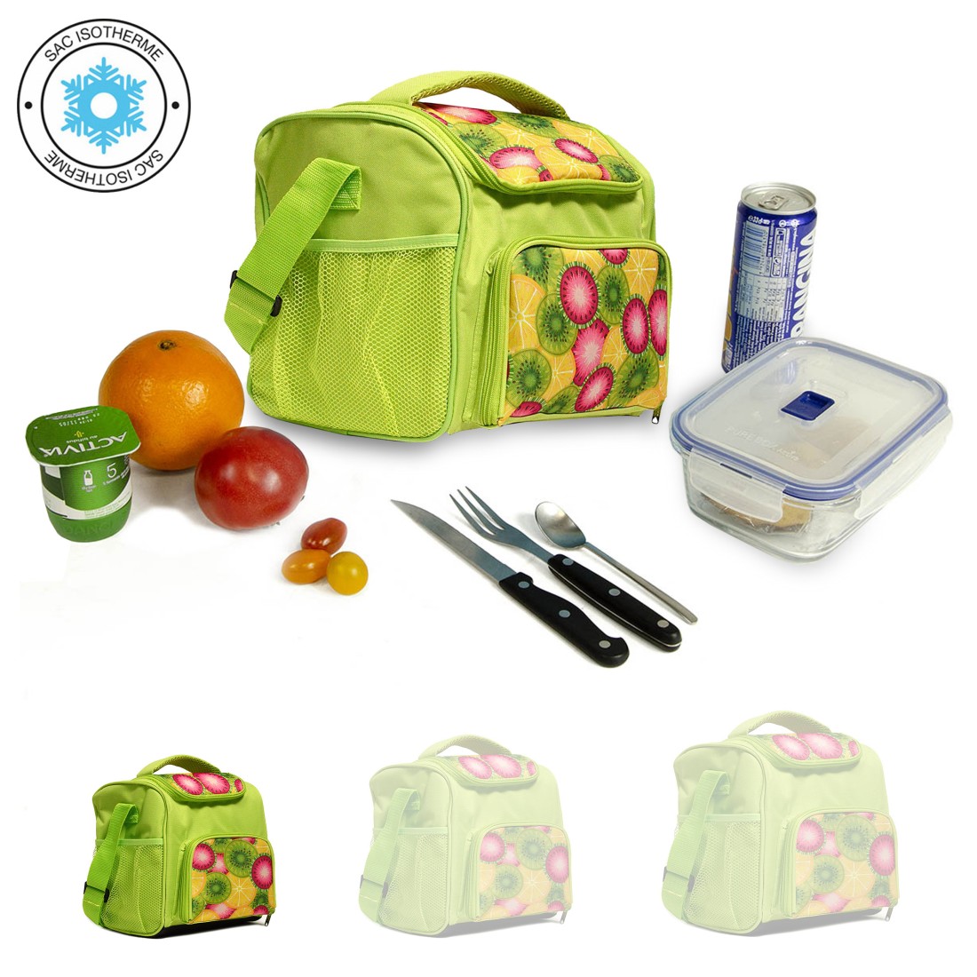 Sac à repas isotherme Vert Petit Modèle