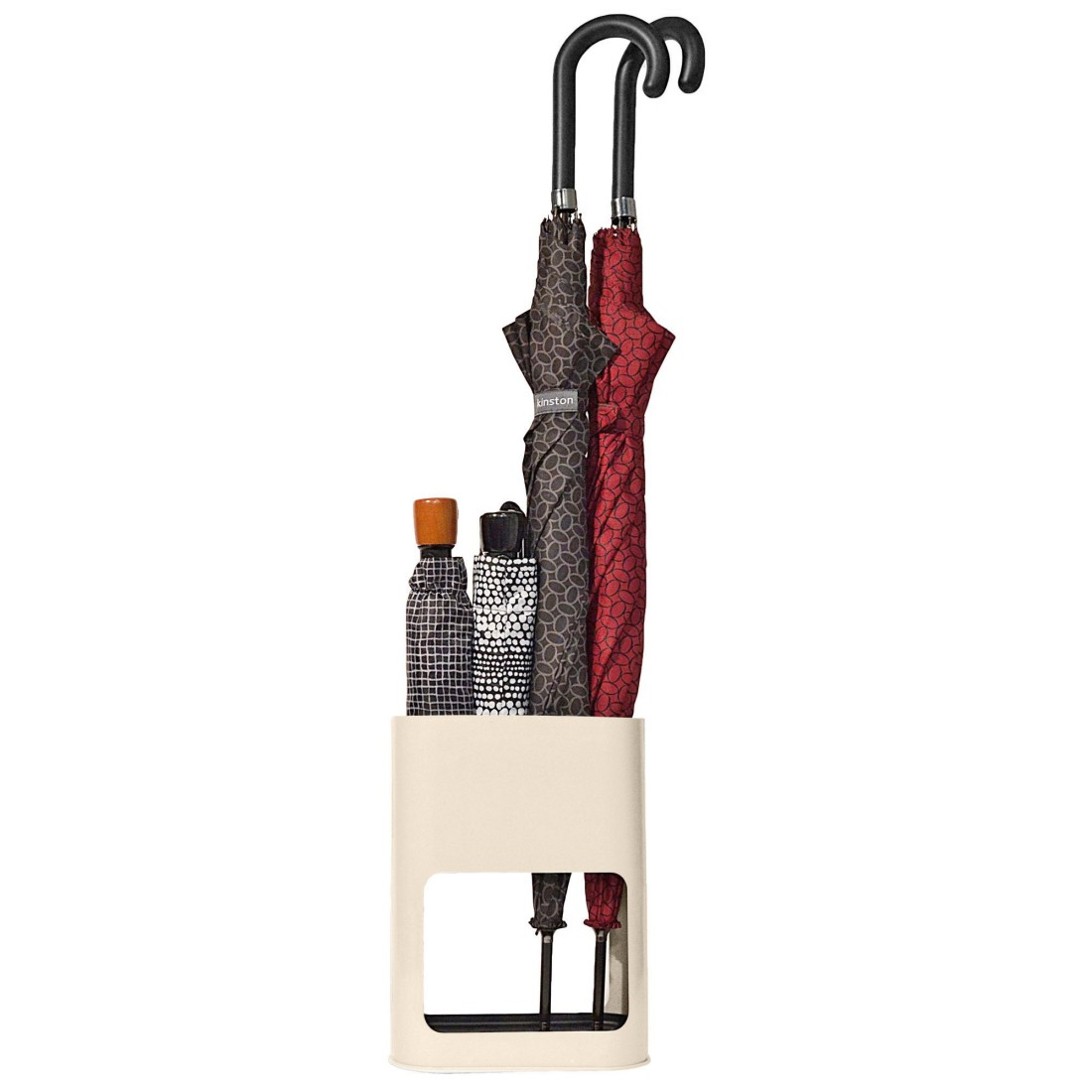 Porte-parapluie beige pour 4 parapluies