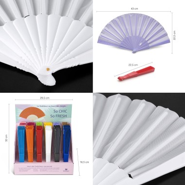 EVENTAILS ASSORTIS AVEC BOITE PRESENTOIR