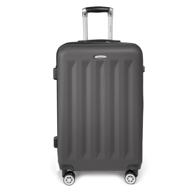 Moscou - Set de 3 valises rigides coque ABS Gris foncé