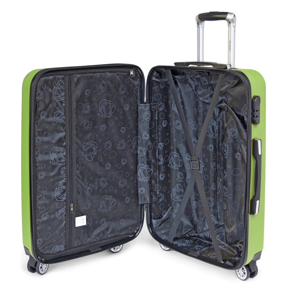 Moscou - Set de 3 valises rigides coque ABS Vert
