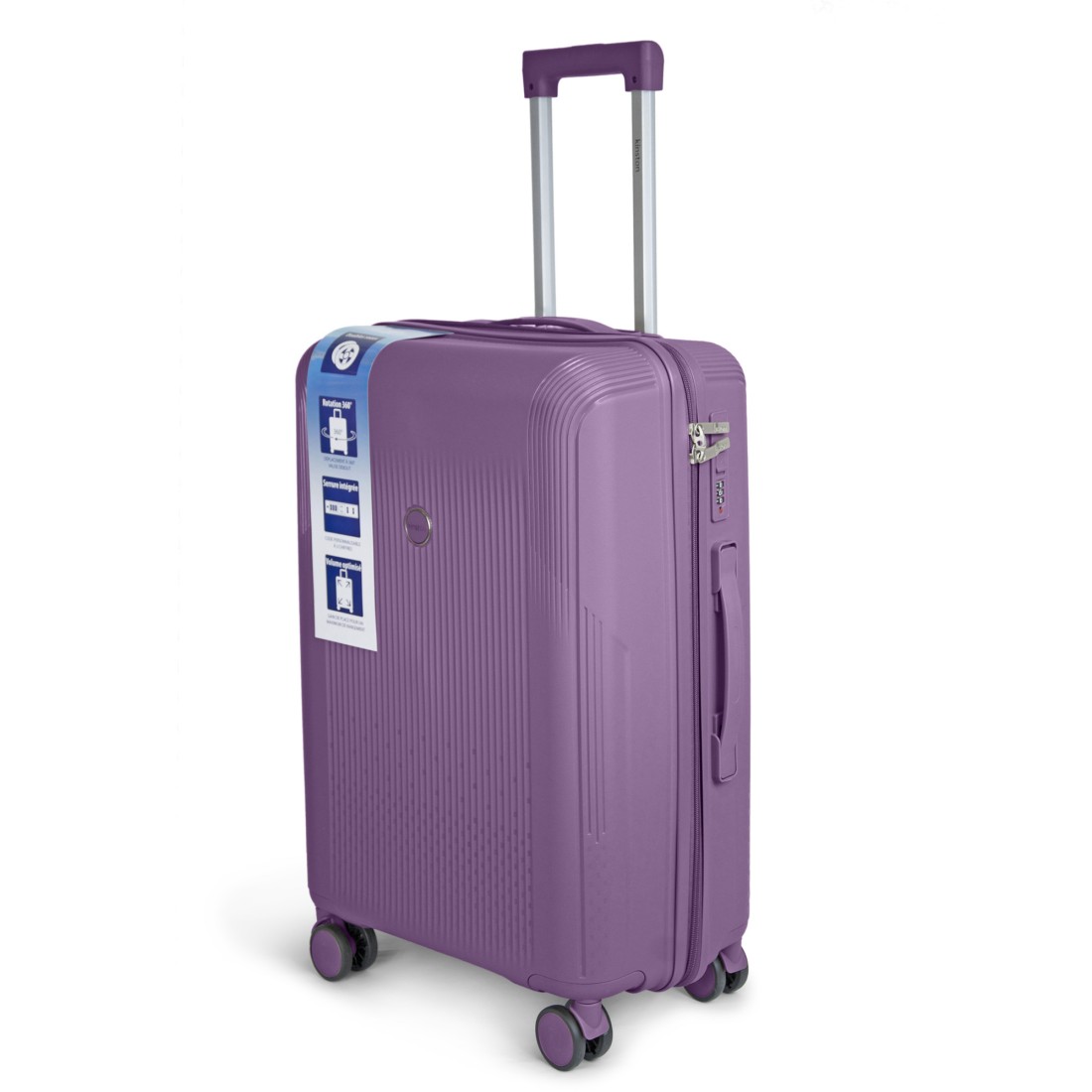 SET DE 3 VALISES PP 8 ROUES