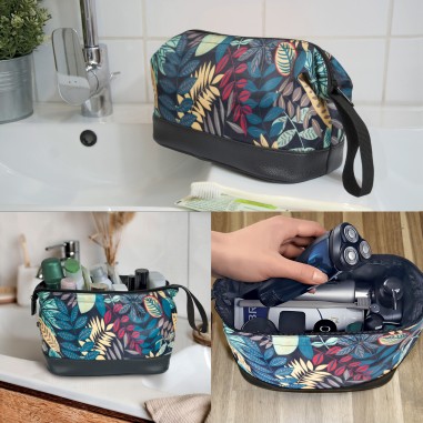 TROUSSE DE TOILETTE TEXTILE IMPRIME