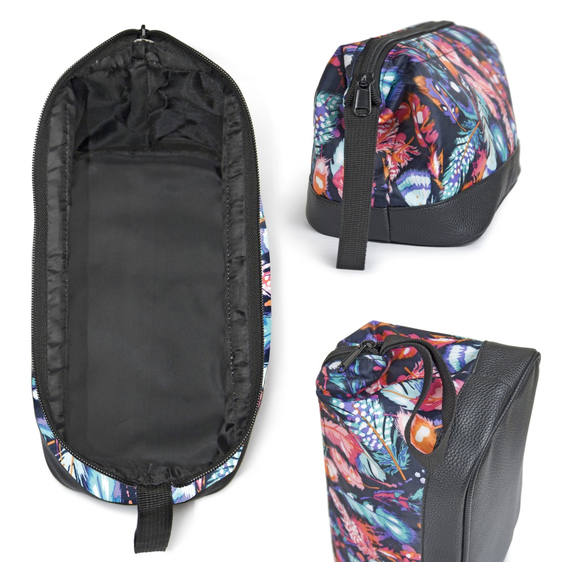 TROUSSE DE TOILETTE TEXTILE IMPRIME
