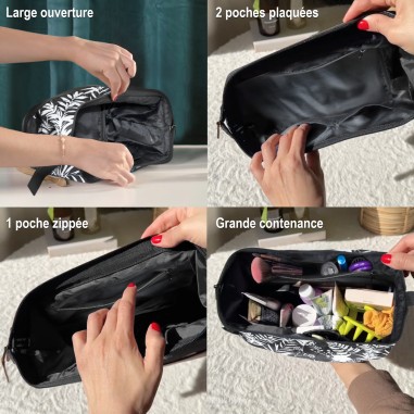 TROUSSE DE TOILETTE TEXTILE IMPRIME