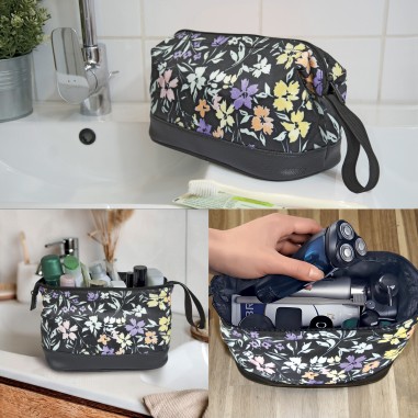 TROUSSE DE TOILETTE TEXTILE IMPRIME