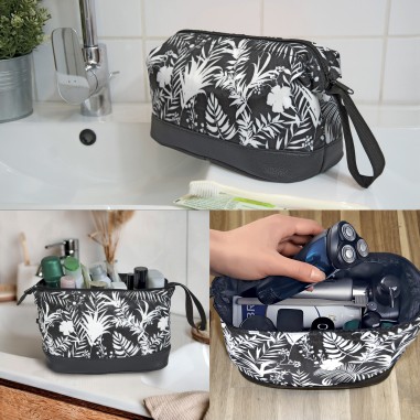 TROUSSE DE TOILETTE TEXTILE IMPRIME