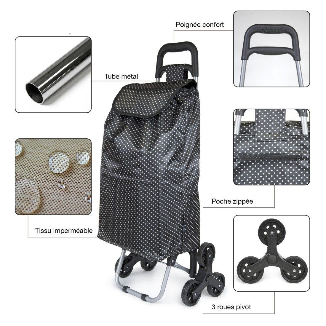 CHARIOT DE COURSE TEXTILE
