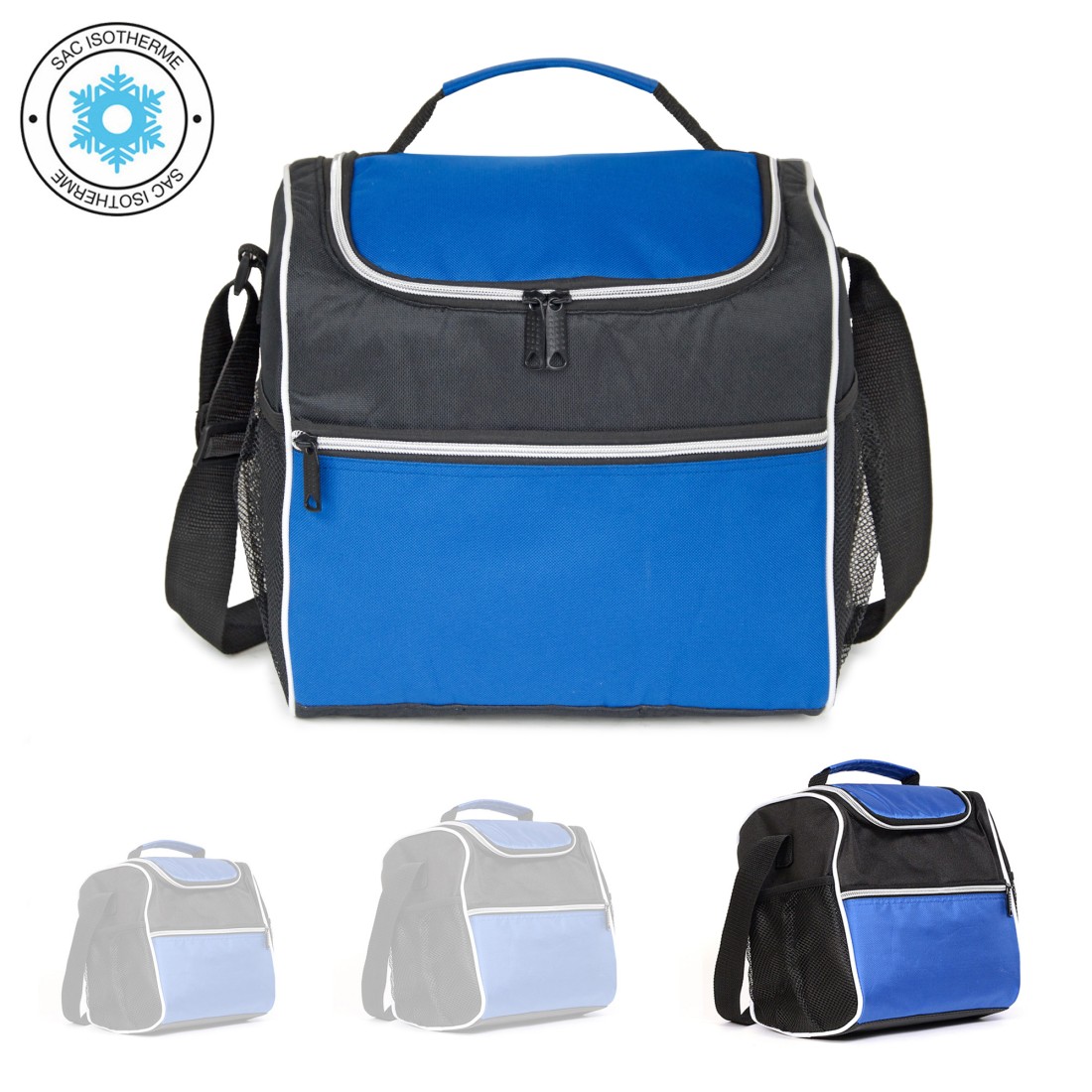 Take Away - Sac Repac isotherme Noir & Bleu - Grand modèle