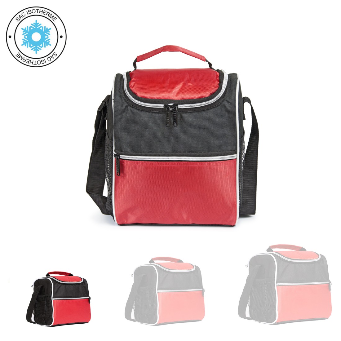 Take Away - Sac Repas isotherme Noir & Rouge - Petit modèle