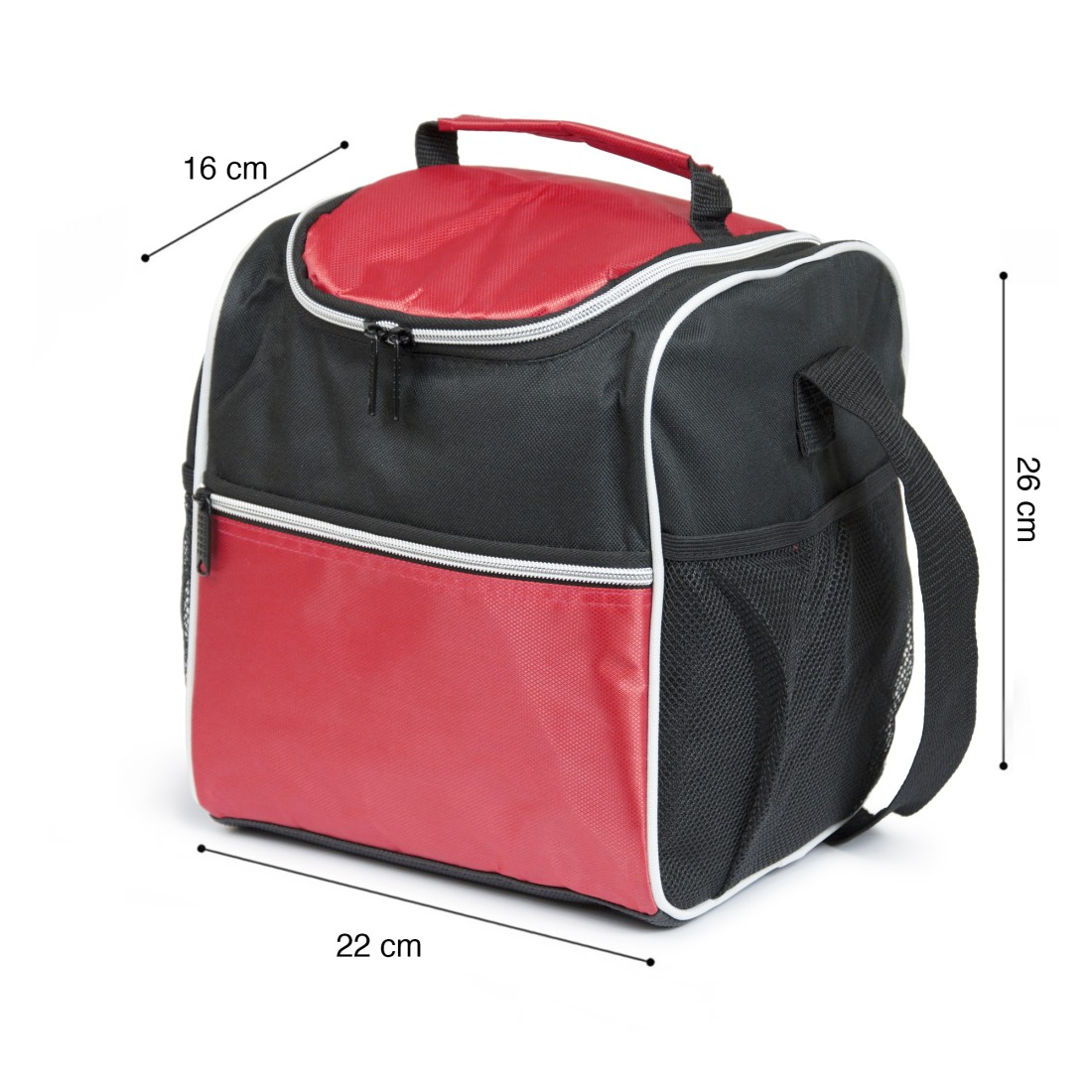Take Away - Sac Repas isotherme Noir & Rouge - Petit modèle