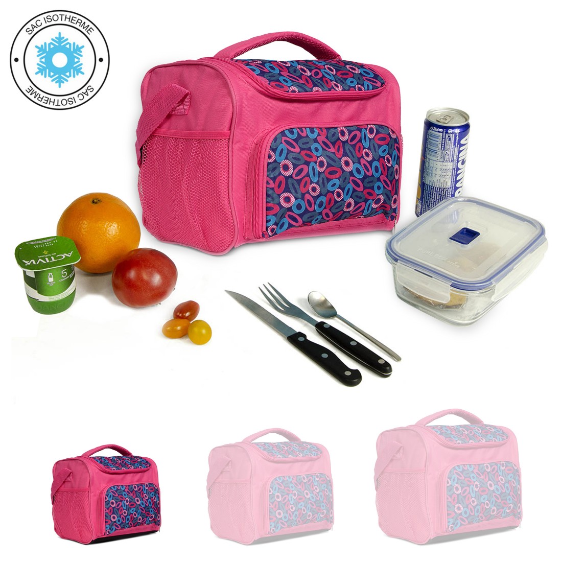 Lunch Box Fushia isotherme - Petit modèle
