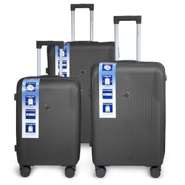 SET DE 3 VALISES PP 8 ROUES