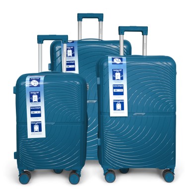 SET DE 3 VALISES PP 8 ROUES