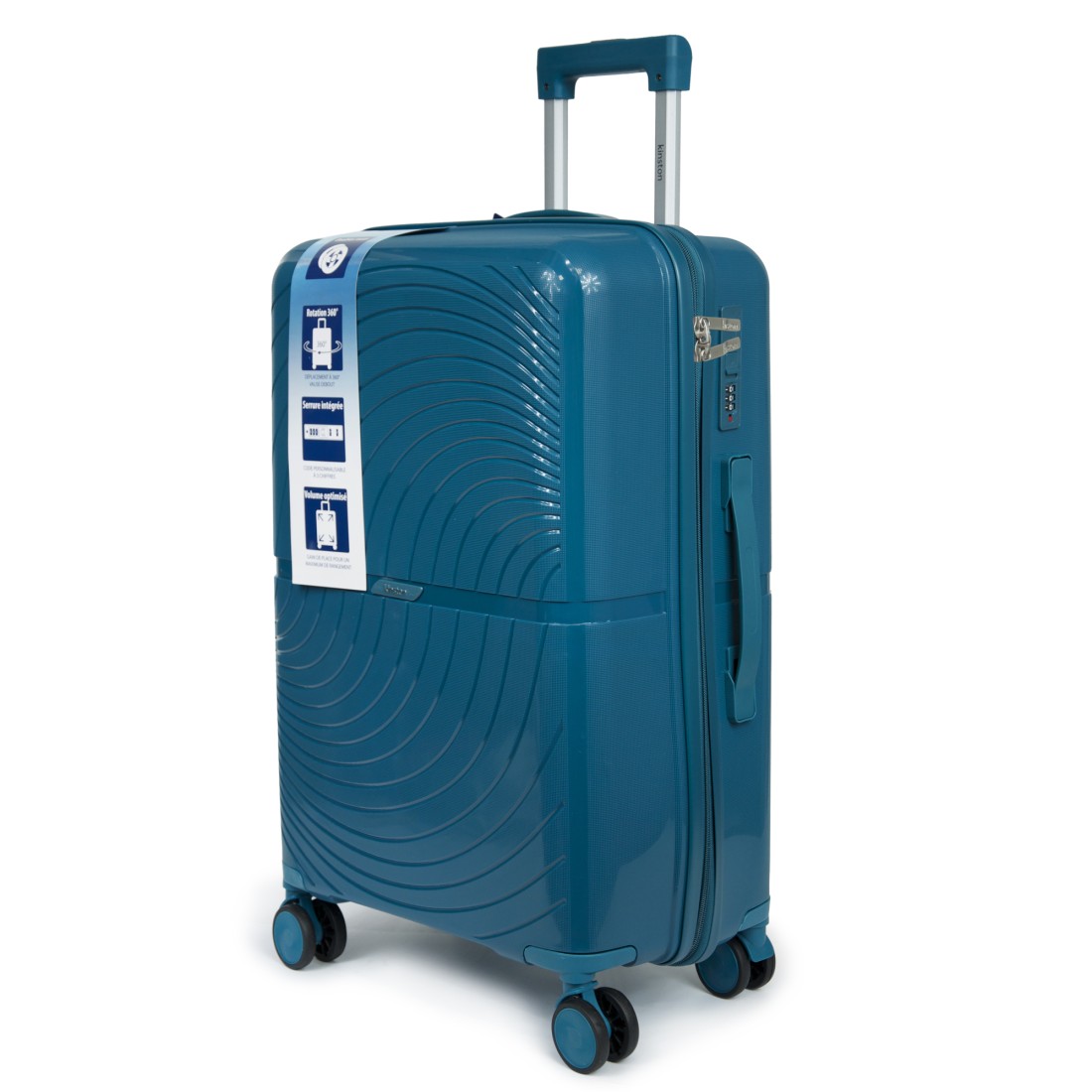 SET DE 3 VALISES PP 8 ROUES