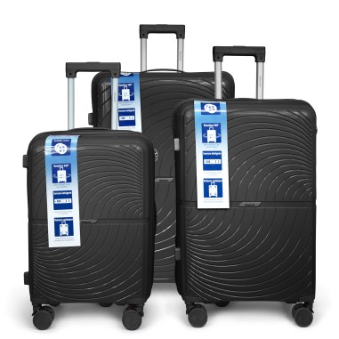SET DE 3 VALISES PP 8 ROUES