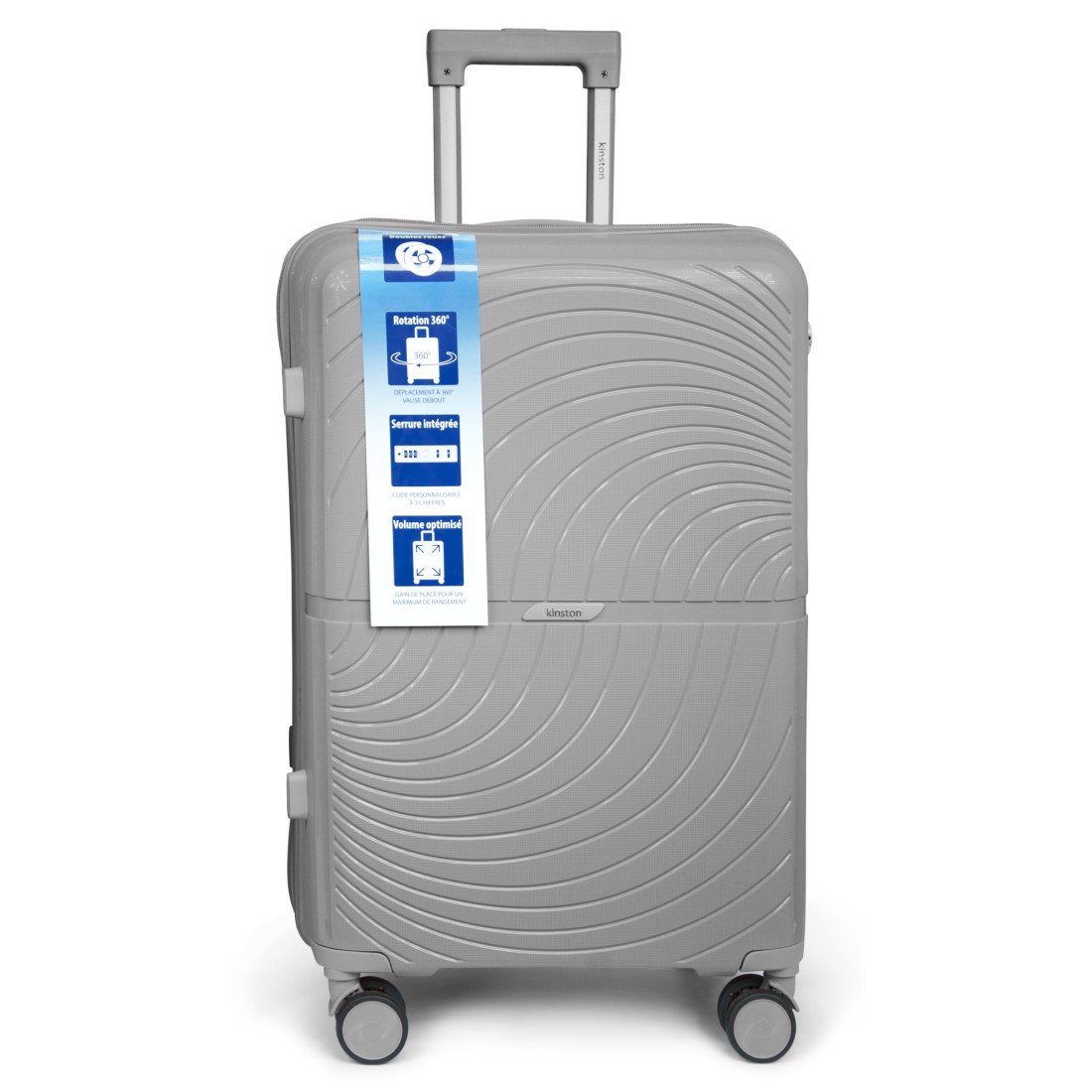 SET DE 3 VALISES PP 8 ROUES