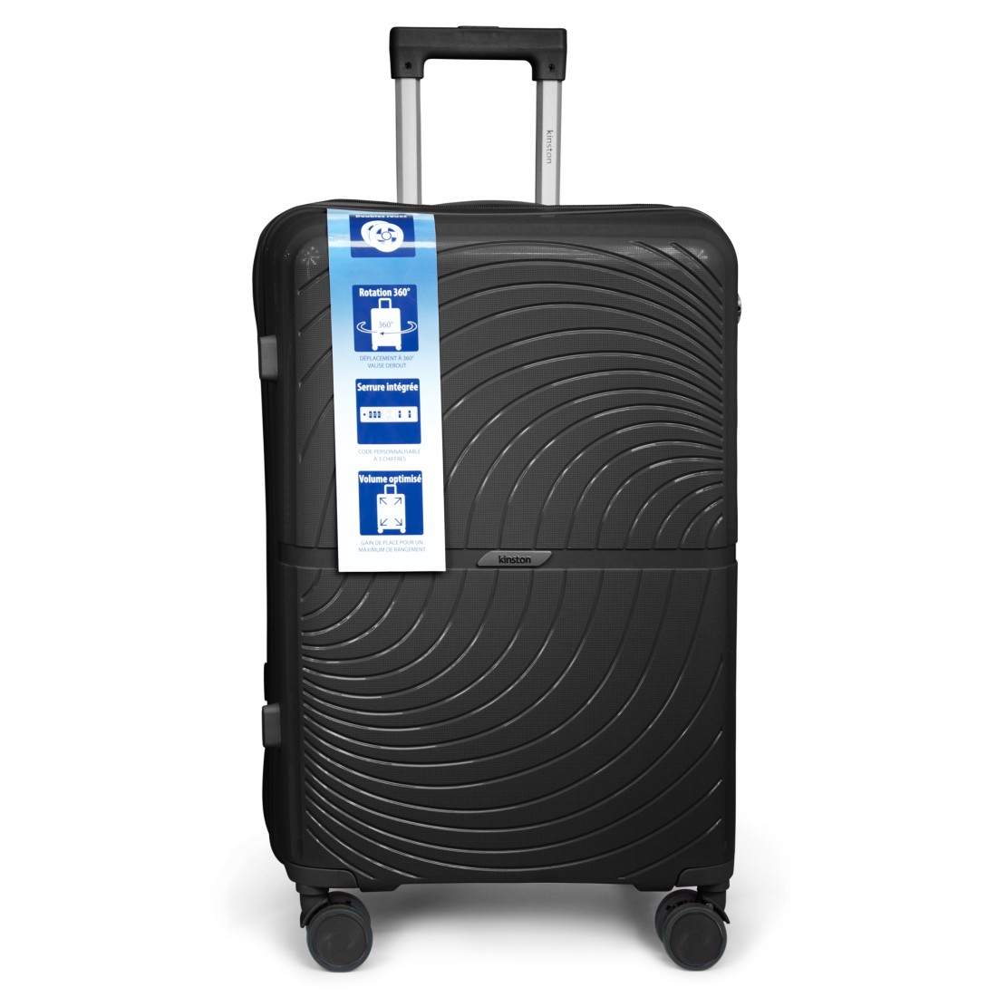 SET DE 3 VALISES PP 8 ROUES