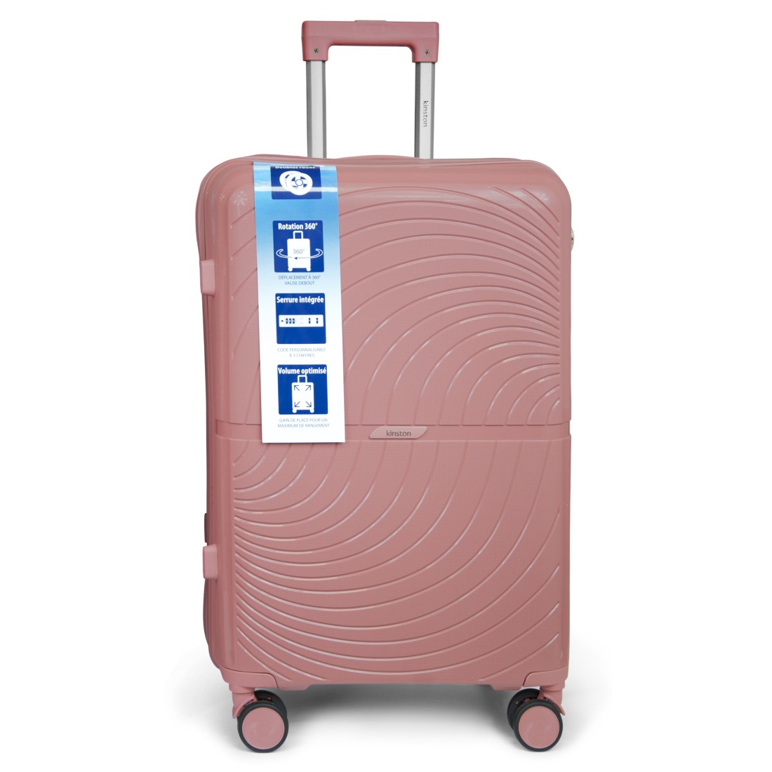 SET DE 3 VALISES PP 8 ROUES