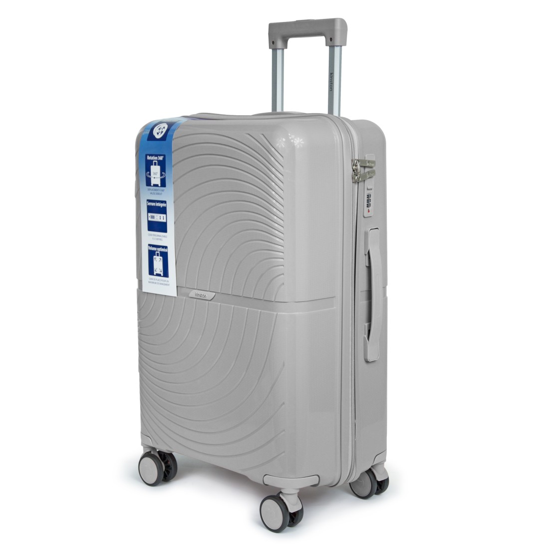 SET DE 3 VALISES PP 8 ROUES