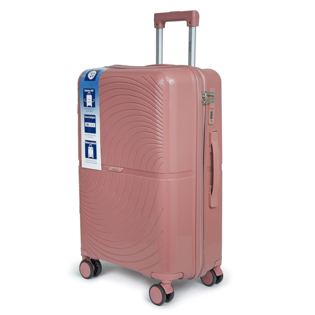 SET DE 3 VALISES PP 8 ROUES