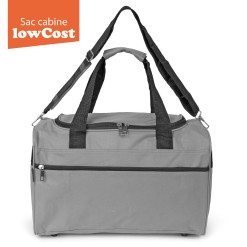 SAC VOYAGE LOW COST TEXTILE PETIT MODELE (Gris)