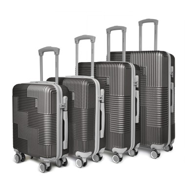 SET DE 4 VALISES ABS BICOLORE