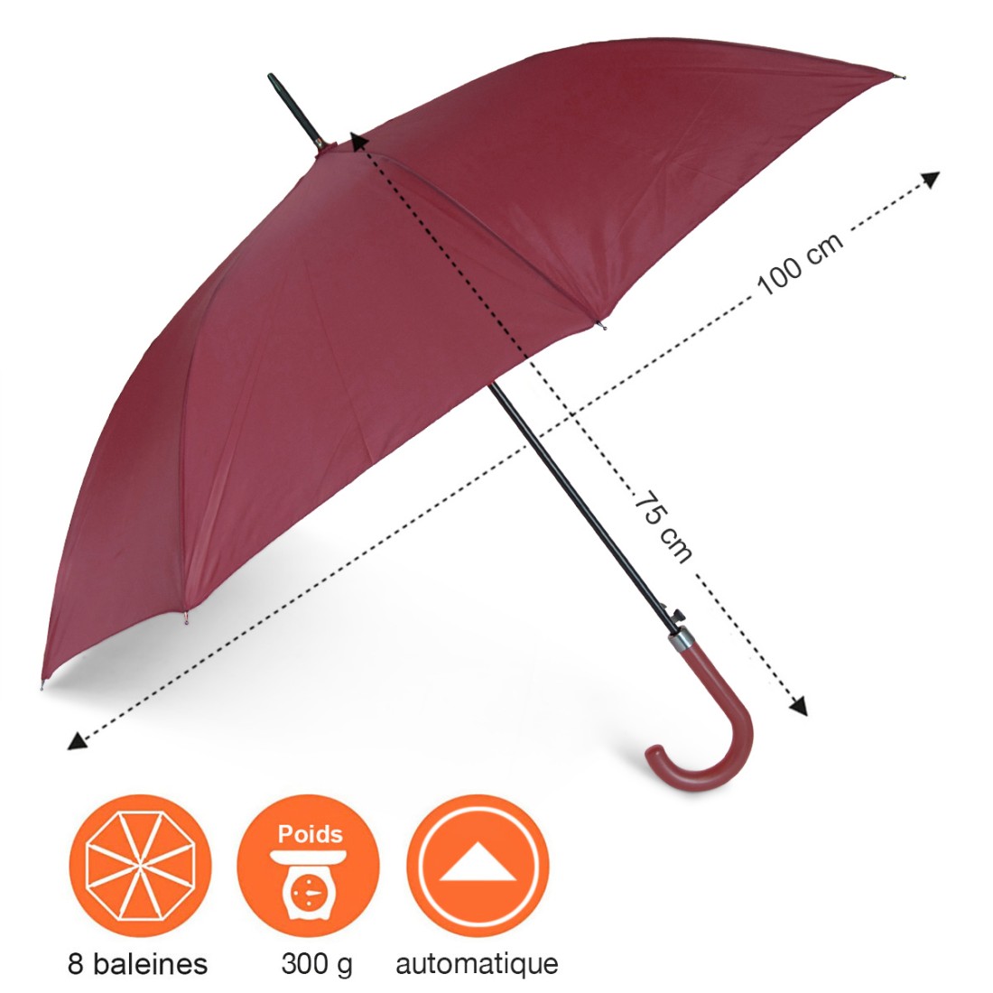 PARAPLUIE CANNE AUTOMATIQUE