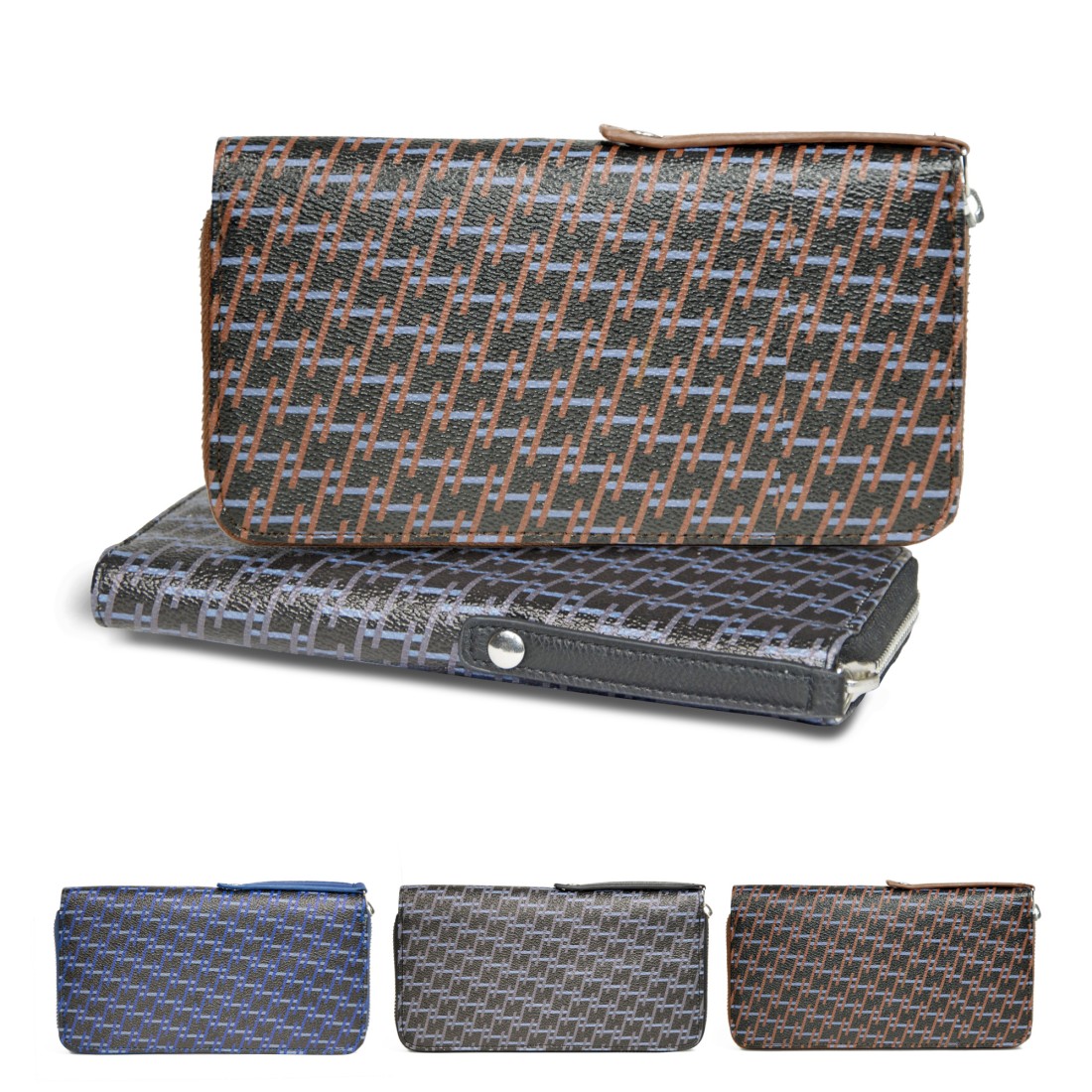 COMPAGNON ZIPPÉ MONOGRAMME - ASSORTIMENTS 3 COULEURS