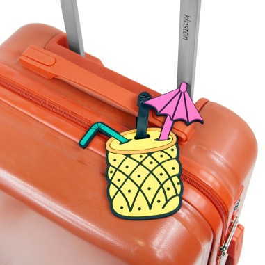 PORTE ETIQUETTE POUR BAGAGE 12 FORMES ASSORTIES