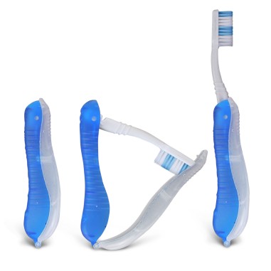 ENSEMBLE 4 BROSSES A DENT PLIABLE FLUO