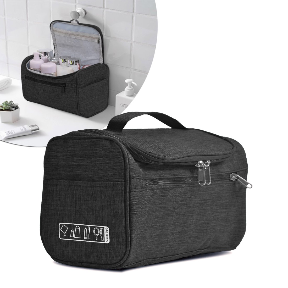 Vanity- trousse de toilette à pendre - noir