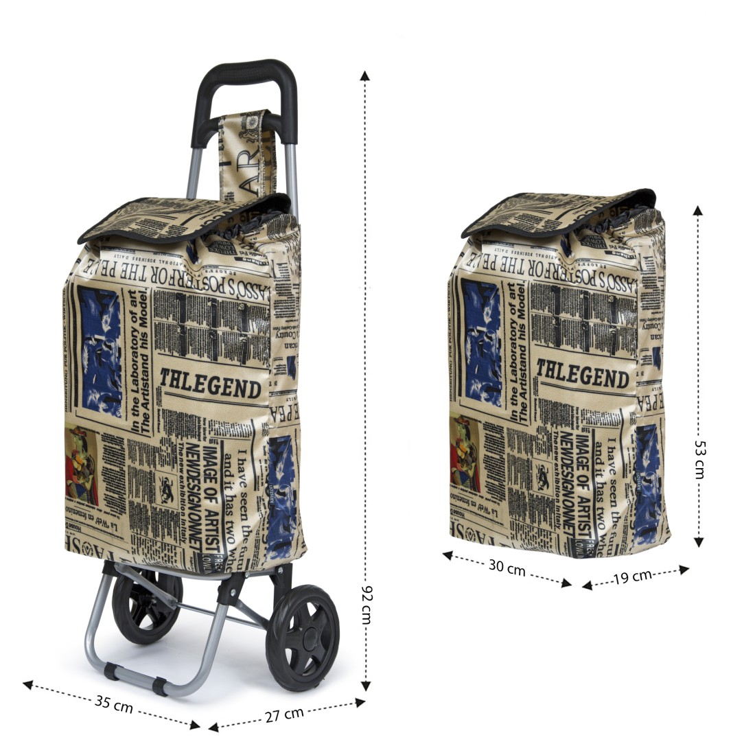 CHARIOT DE COURSE TEXTILE