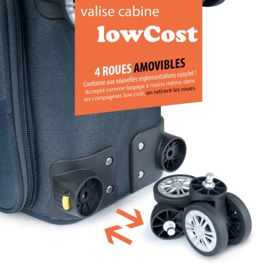 SET DE 3 VALISES TEXTILE