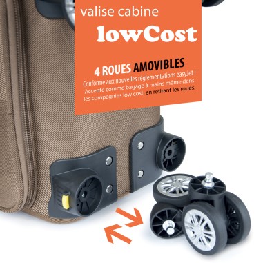 SET DE 3 VALISES TEXTILE
