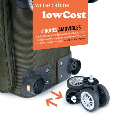 SET DE 3 VALISES TEXTILE