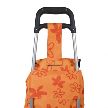 Flower Power - Orange - Chariot de course petit modèle Extra light